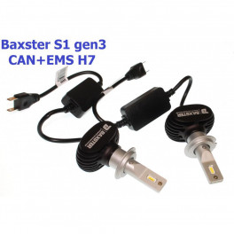 Лампи світлодіодні Baxster S1 gen3 H7 6000K CAN+EMS (2 шт)