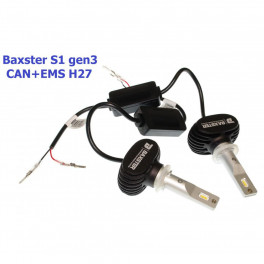 Лампи світлодіодні Baxster S1 gen3 H27 5000K CAN+EMS (2 шт)