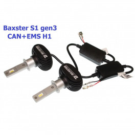Лампы светодиодные Baxster S1 gen3 H1 6000K CAN+EMS (2 шт)