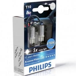 Philips X-treme Vision LED 6700K W5W T10