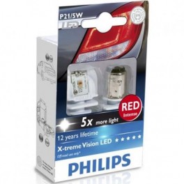 Philips P21/5W LED X-treme Vision Red