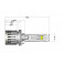 Світлодіодні лампи LED H27 Infolight F3-Pro 30W (2 шт.)