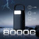 Зовнішній акумулятор (павербанк) Techno PowerBank-80 80000mAh 65W Black