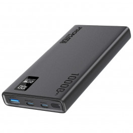 УМБ PROMATE BOLT-10PD 10000 MAH, 2XUSB-C, USB-A BLACK (BOLT-10PD.BLACK) 