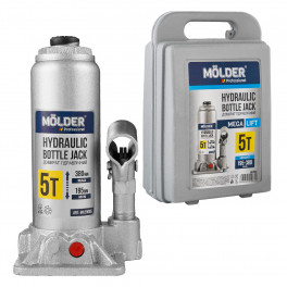 Домкрат гідравлічний пляшковий Molder MA29055 5т у кейсі 