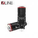 Лампи-лінзи світлодіодні Qline Alpha H4 Projector МАХ 6000K (2шт)