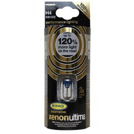 Автомобільні лампи Ring Xenon Ultima 120% H4