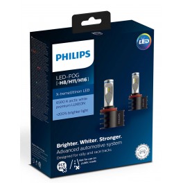 Philips LED FOG X-treme Ultinon H11 H16 H8 11362XUX2